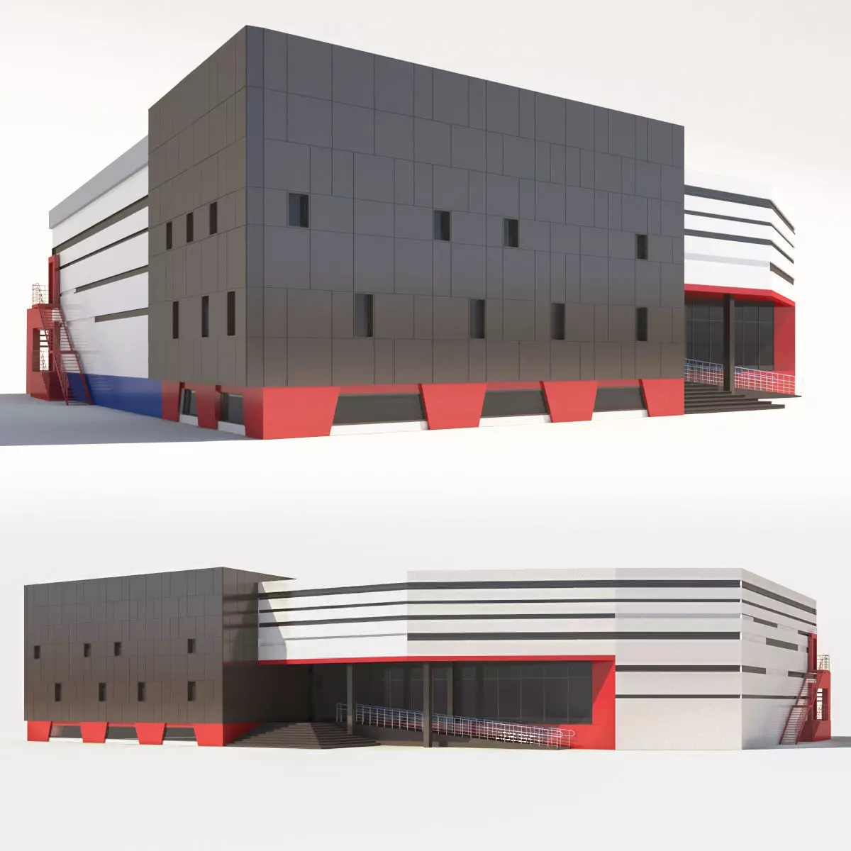 Shopping center 3D model_0