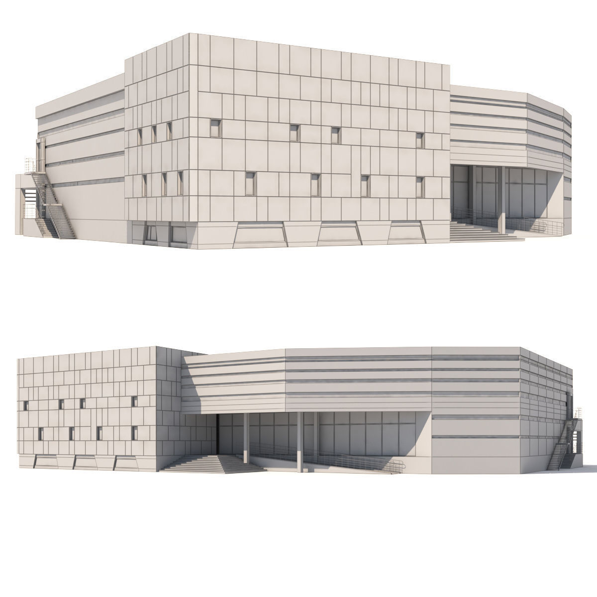 Shopping center 3D model_2