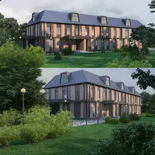 Public building 3D model