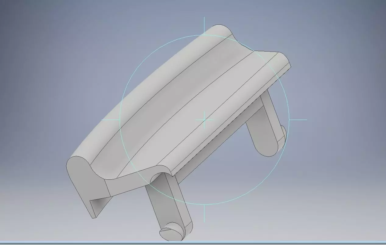 Opel Astra H armrest lock 3D print model_0