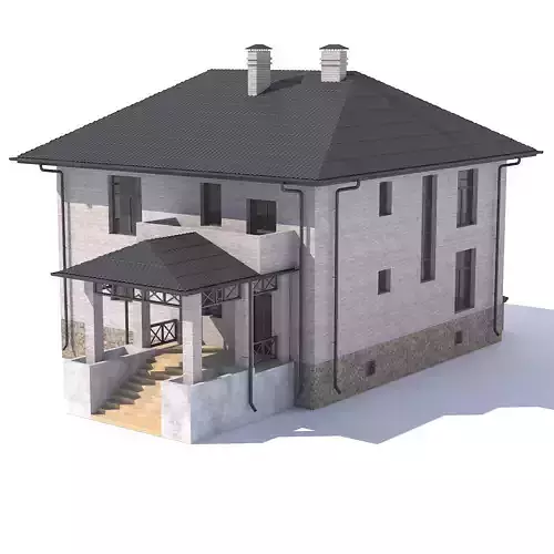Cottage house 3D model