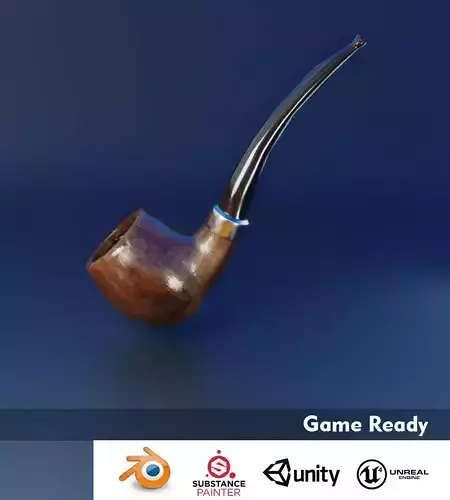 Smoking Pipe Low-poly 3D model