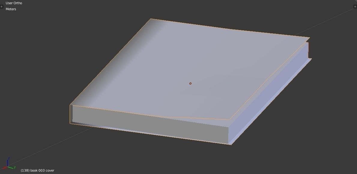 Slightly open Book Lowpoly Low-poly 3D model_15