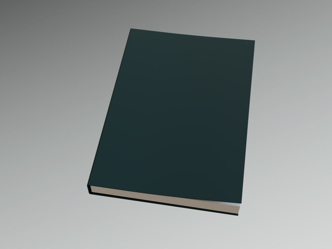 Slightly open Book Lowpoly Low-poly 3D model_1