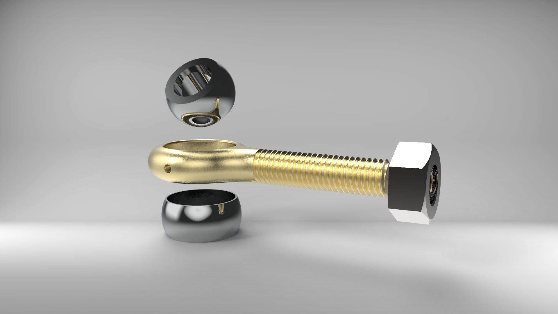 Rod end bearing  3D model_1