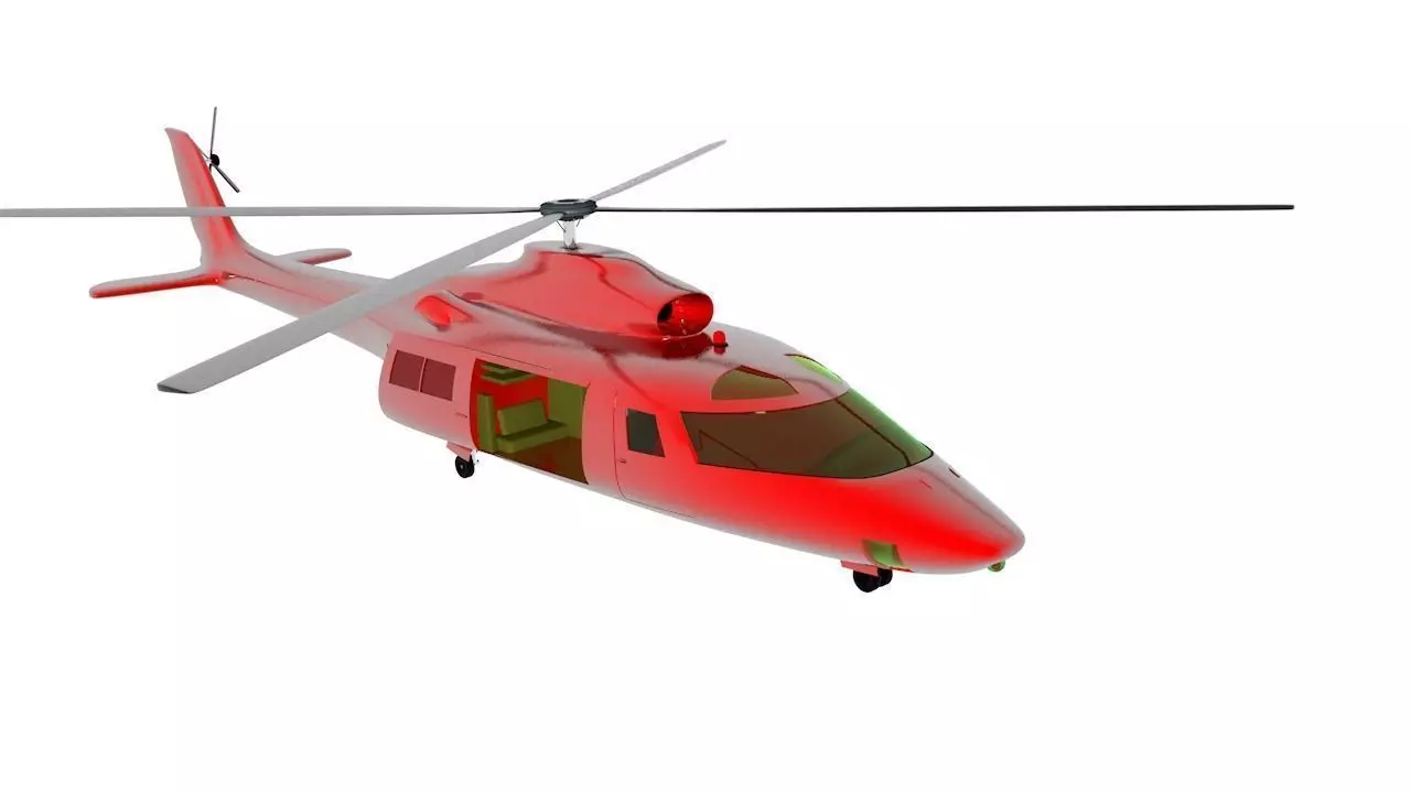 Helicopter v1 Free 3D model_0