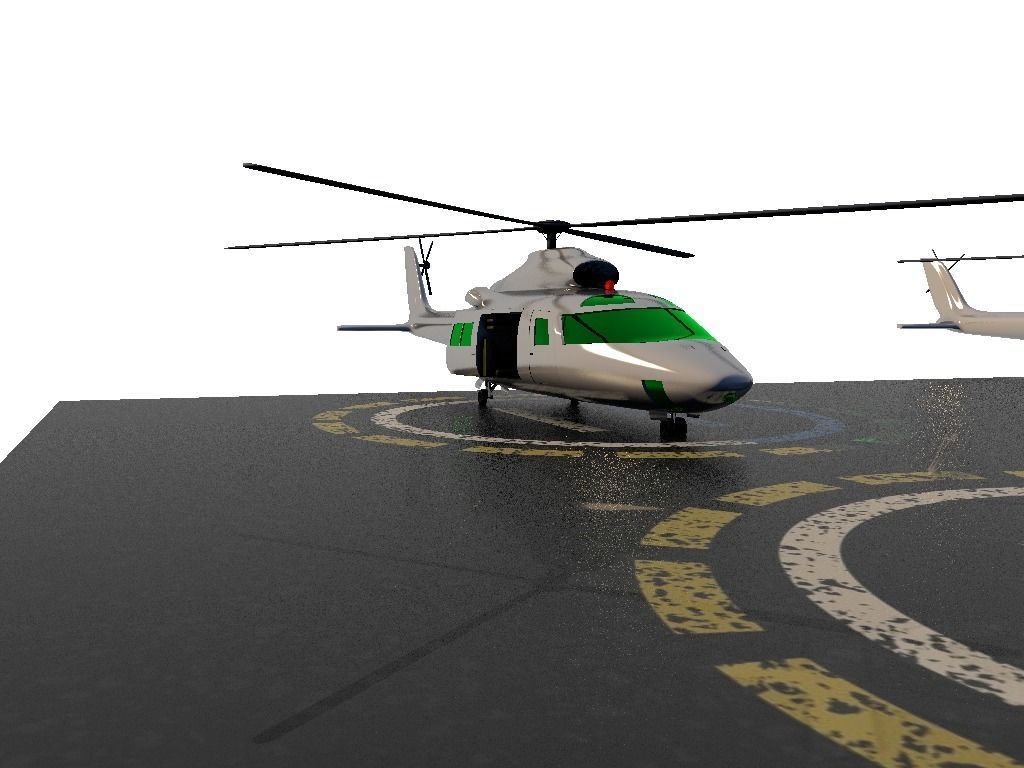 Helicopter v1 Free 3D model_2