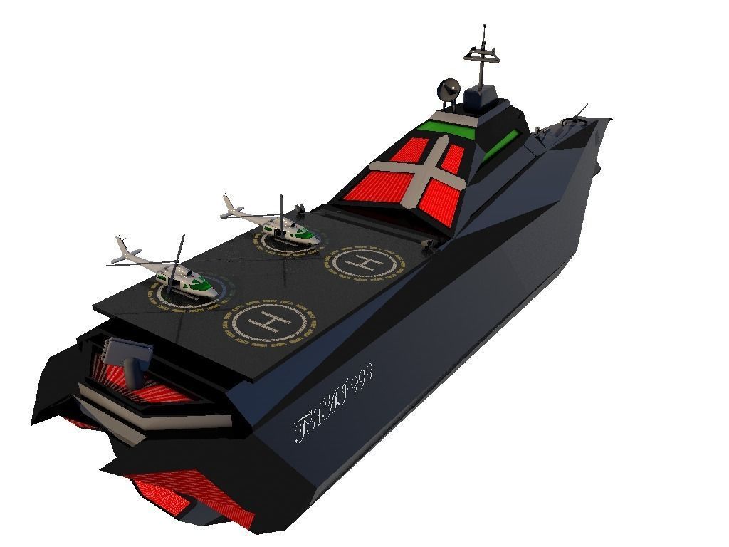 Helicopter v1 Free 3D model_5