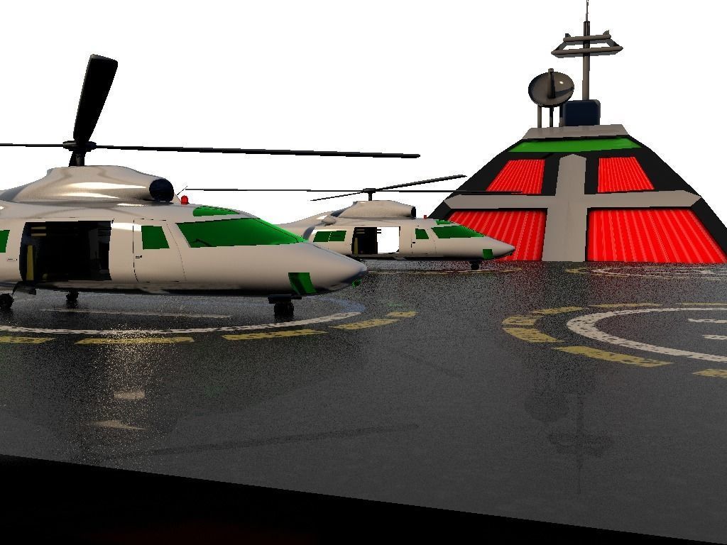 Helicopter v1 Free 3D model_4
