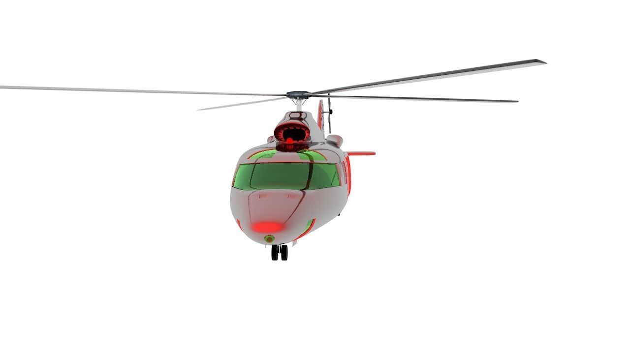Helicopter v1 Free 3D model_9