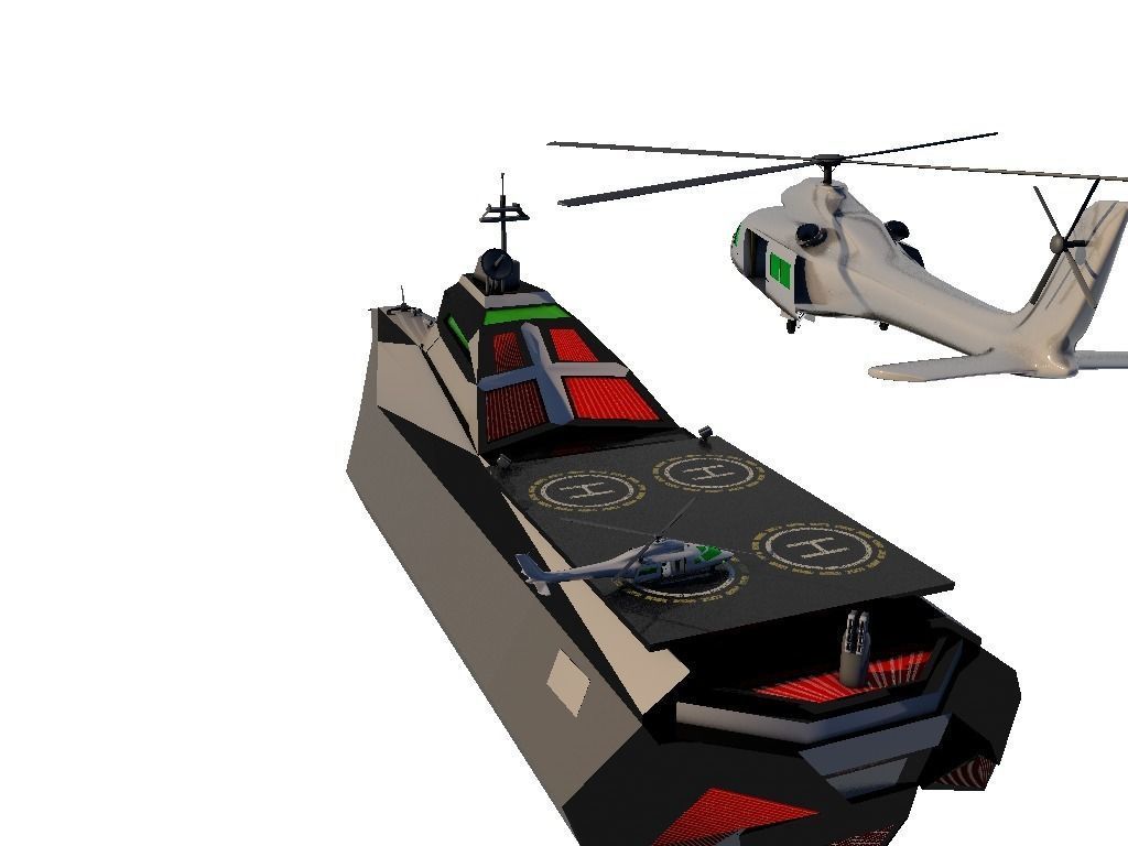 Helicopter v1 Free 3D model_3