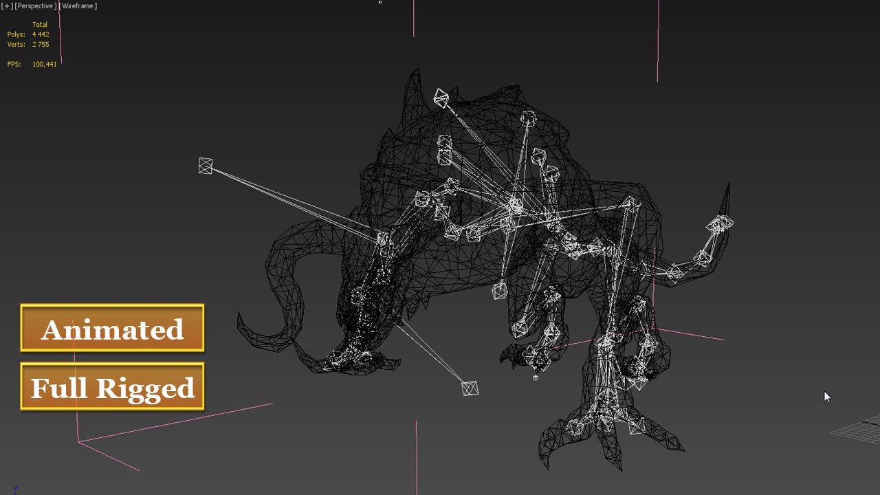 Shatug and Fharg Low-poly 3D model_10