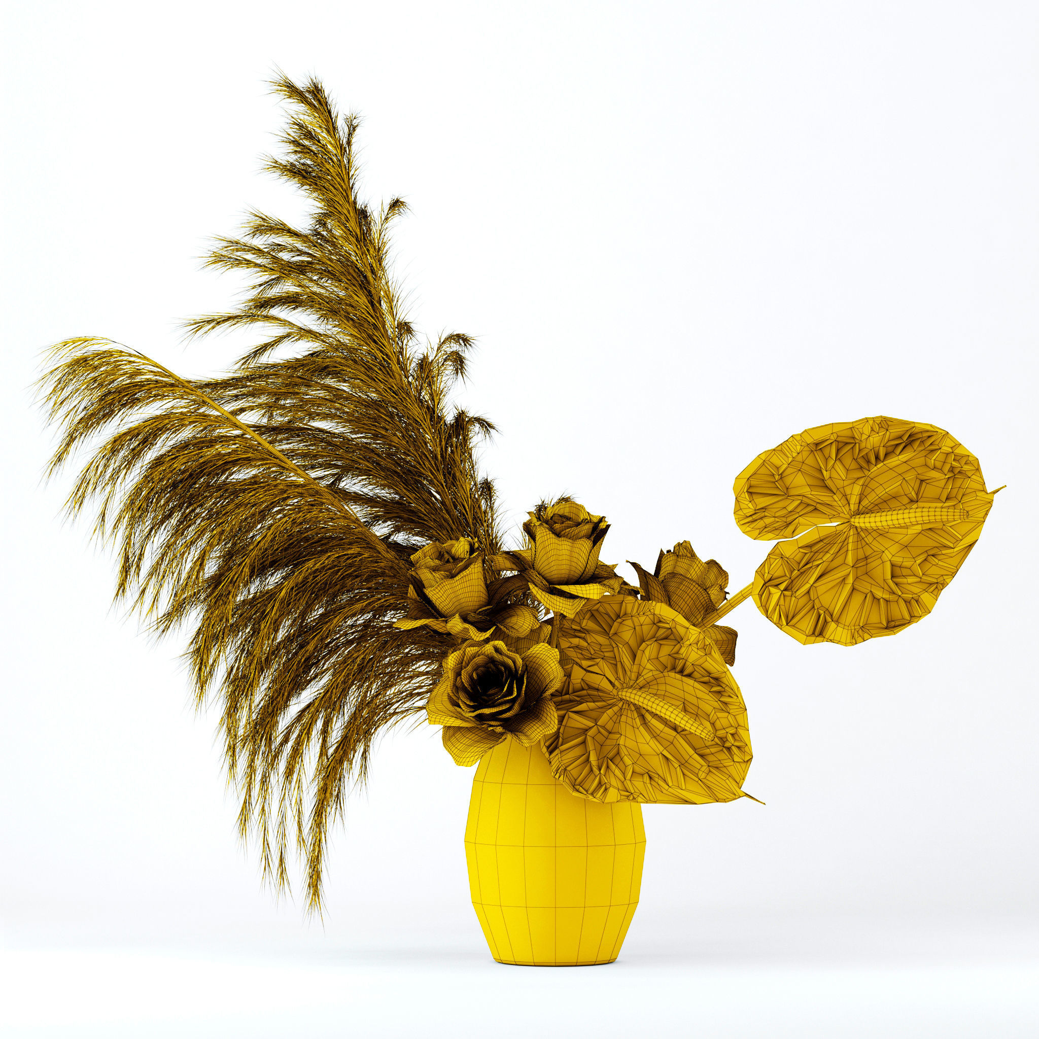 Pale roses and Co 3D model_11