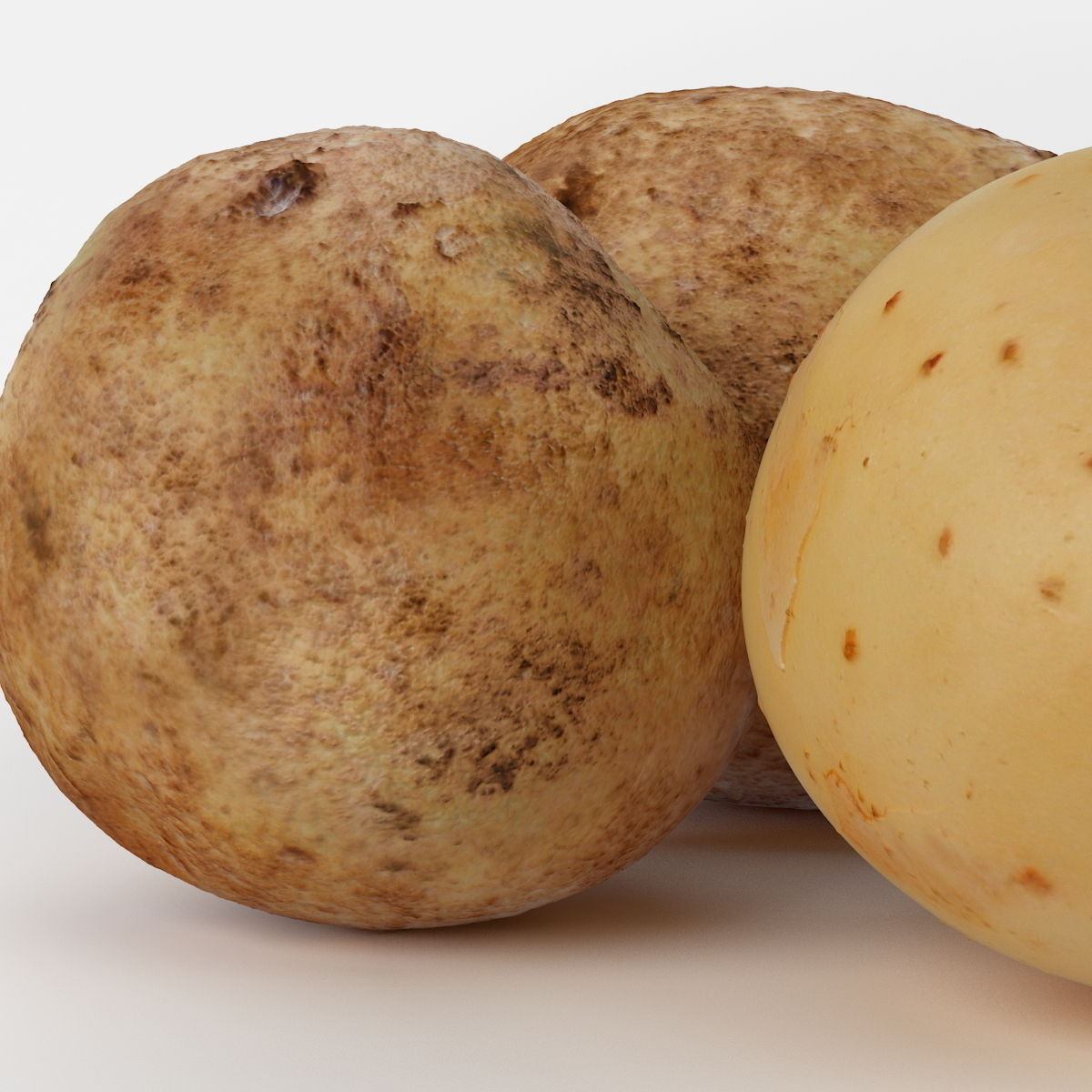 Realistic Potato 3D Model .max .obj .fbx .c4d
