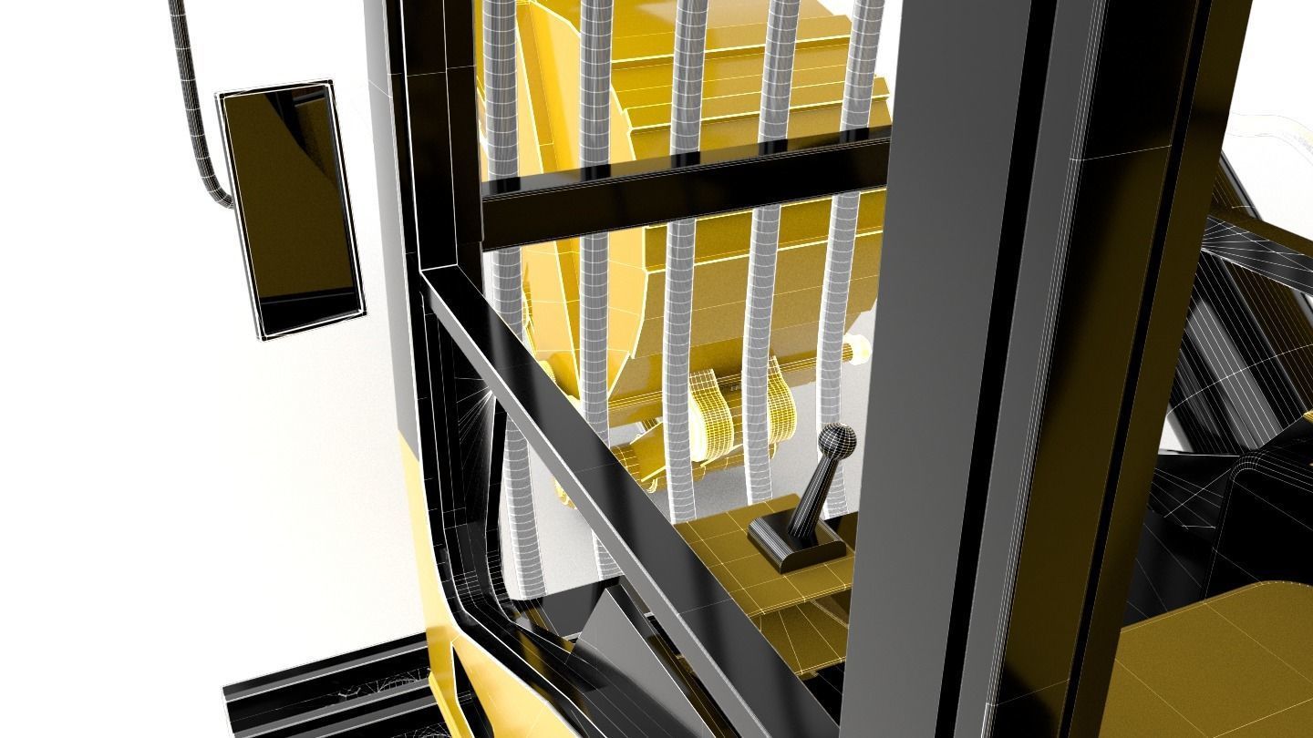 Standard Excavator High Poly 3D model_18