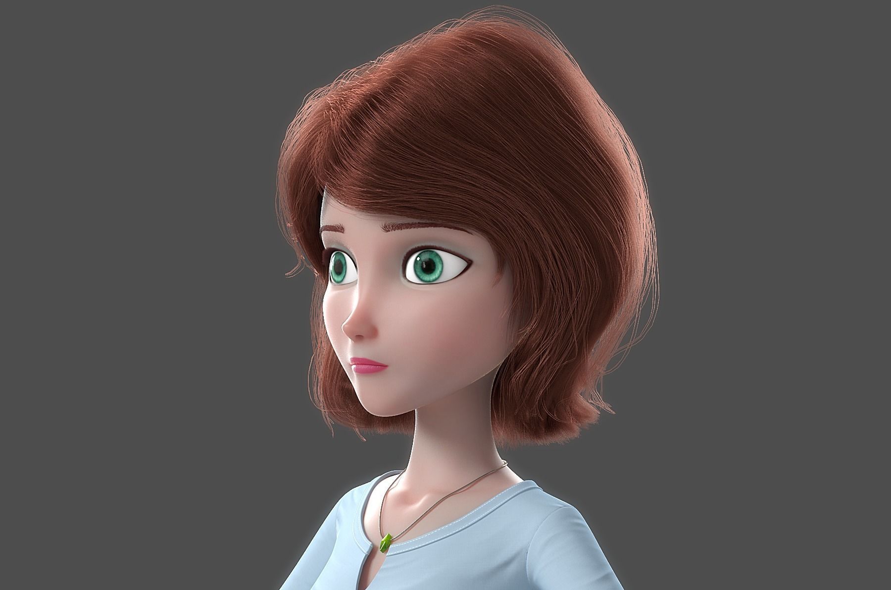Cartoon Family Rigged V1 3D model_10