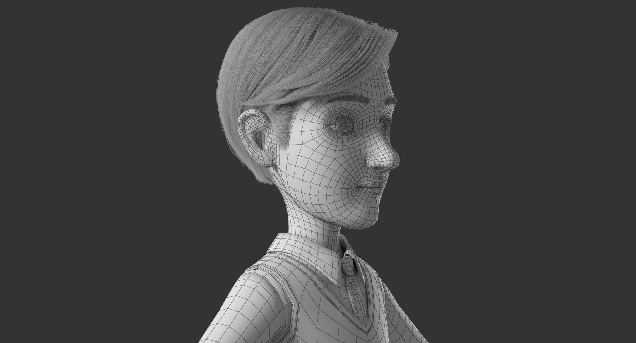 Cartoon Family Rigged V1 3D model_34