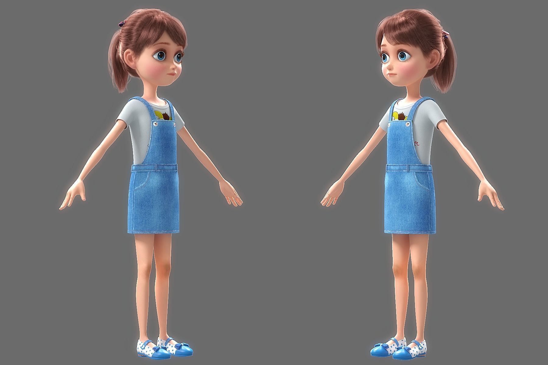 Cartoon Family Rigged V1 3D model_52