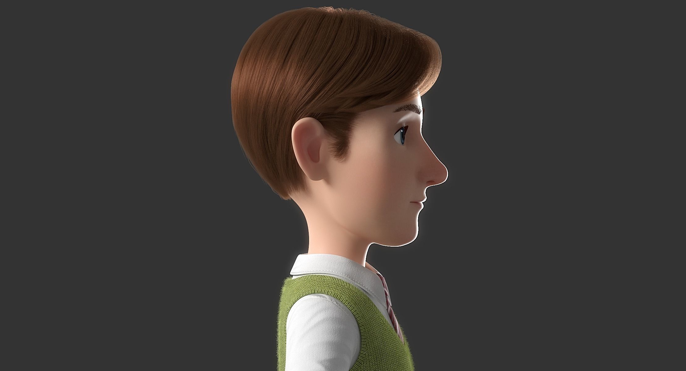 Cartoon Family Rigged V1 3D model_28