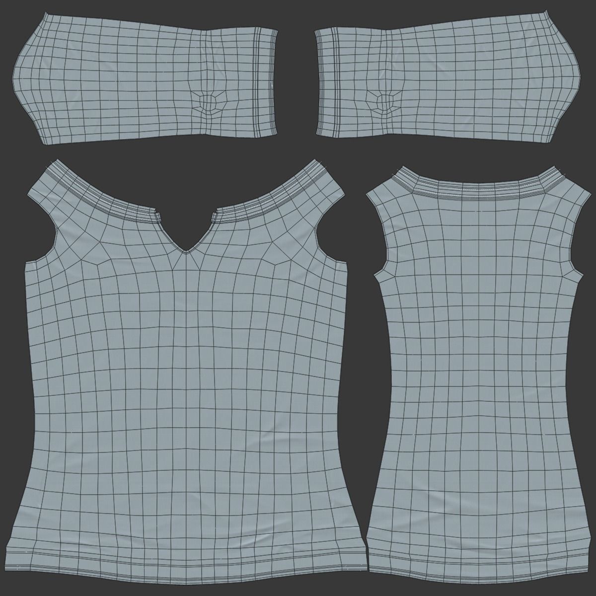 Cartoon Family Rigged V1 3D model_18