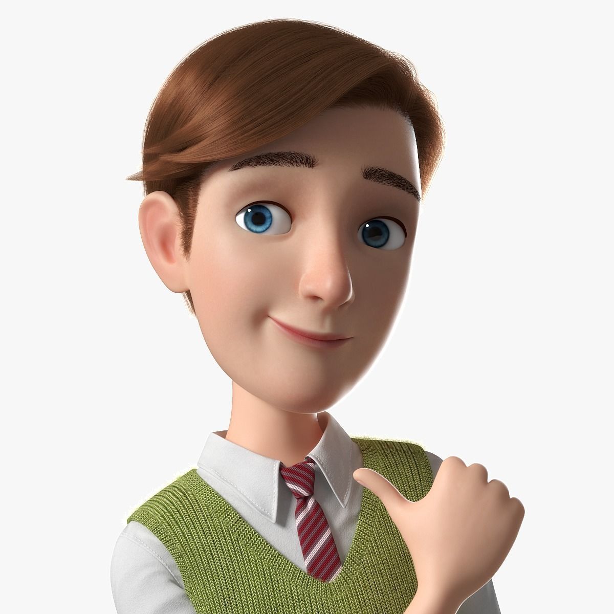 Cartoon Family Rigged V1 3D model_23