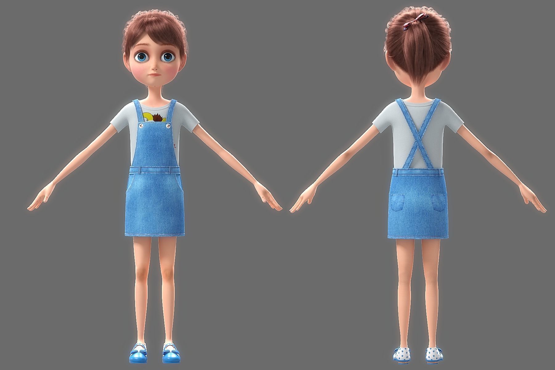 Cartoon Family Rigged V1 3D model_53