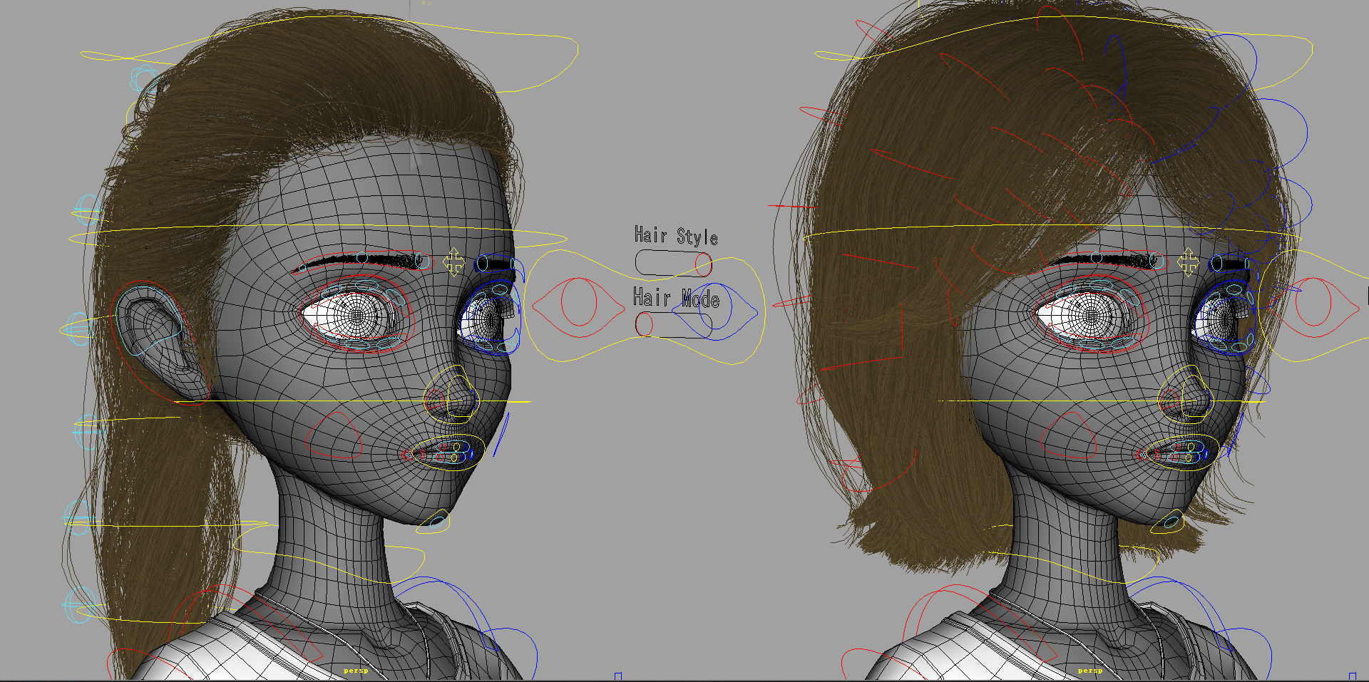 Cartoon Family Rigged V1 3D model_22