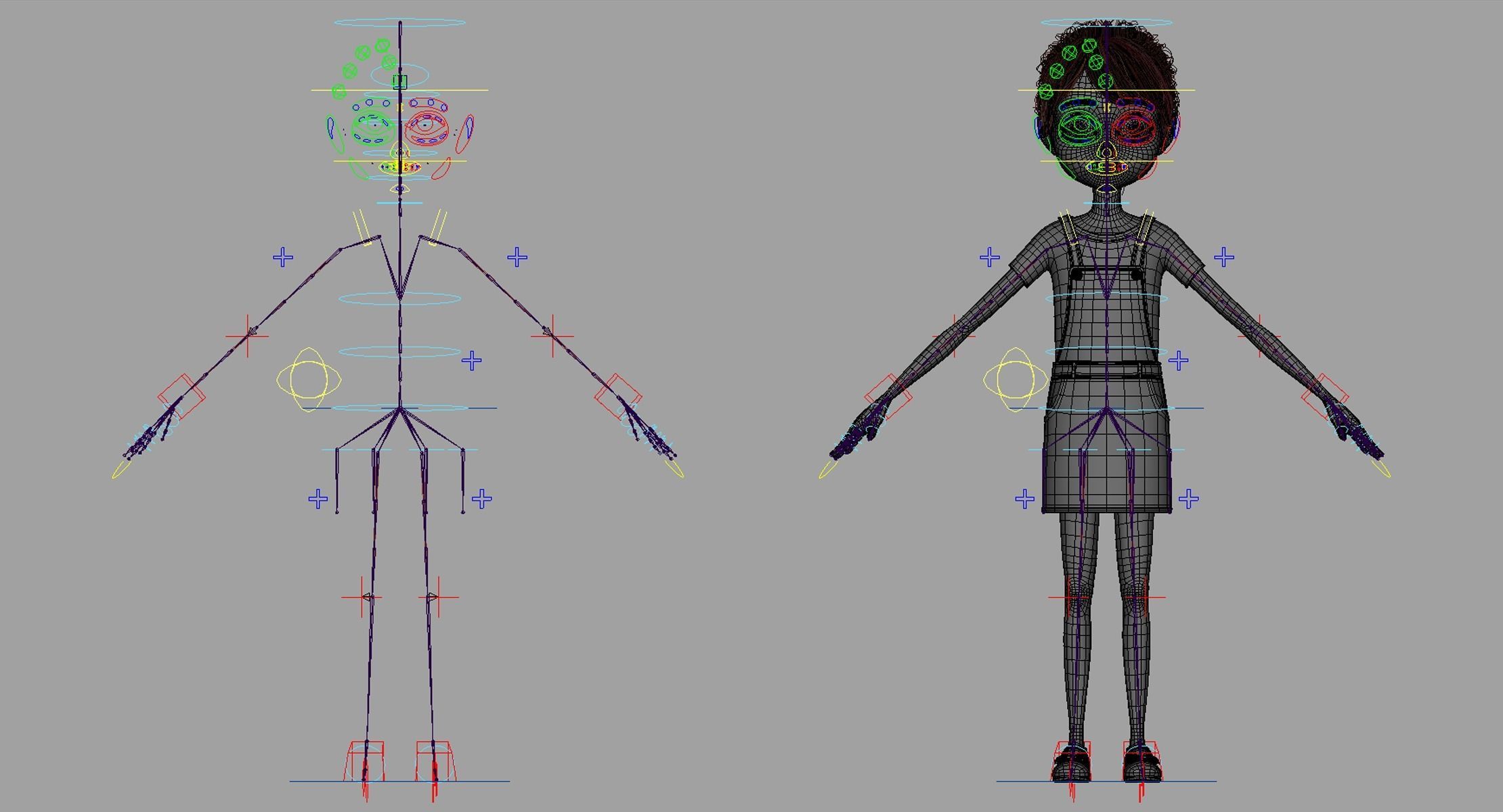 Cartoon Family Rigged V1 3D model_62