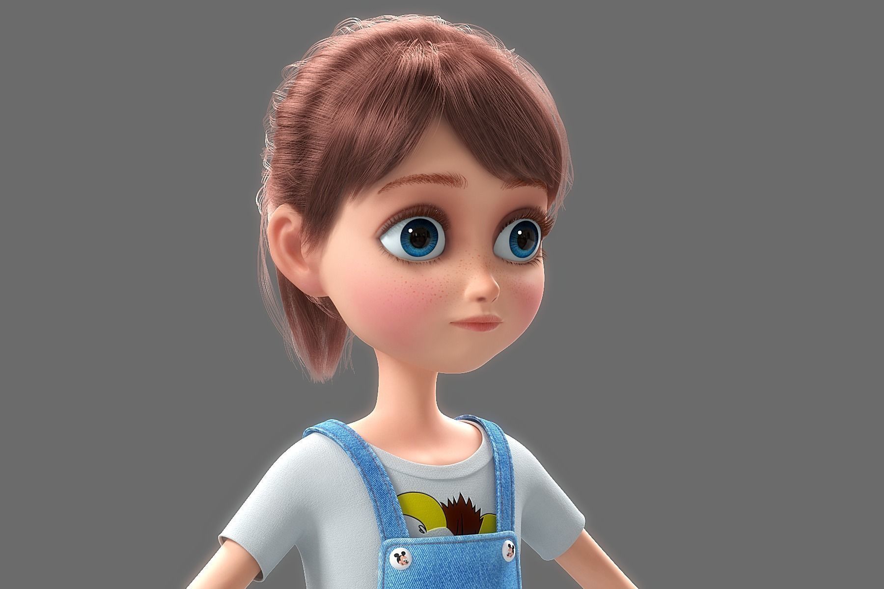 Cartoon Family Rigged V1 3D model_50