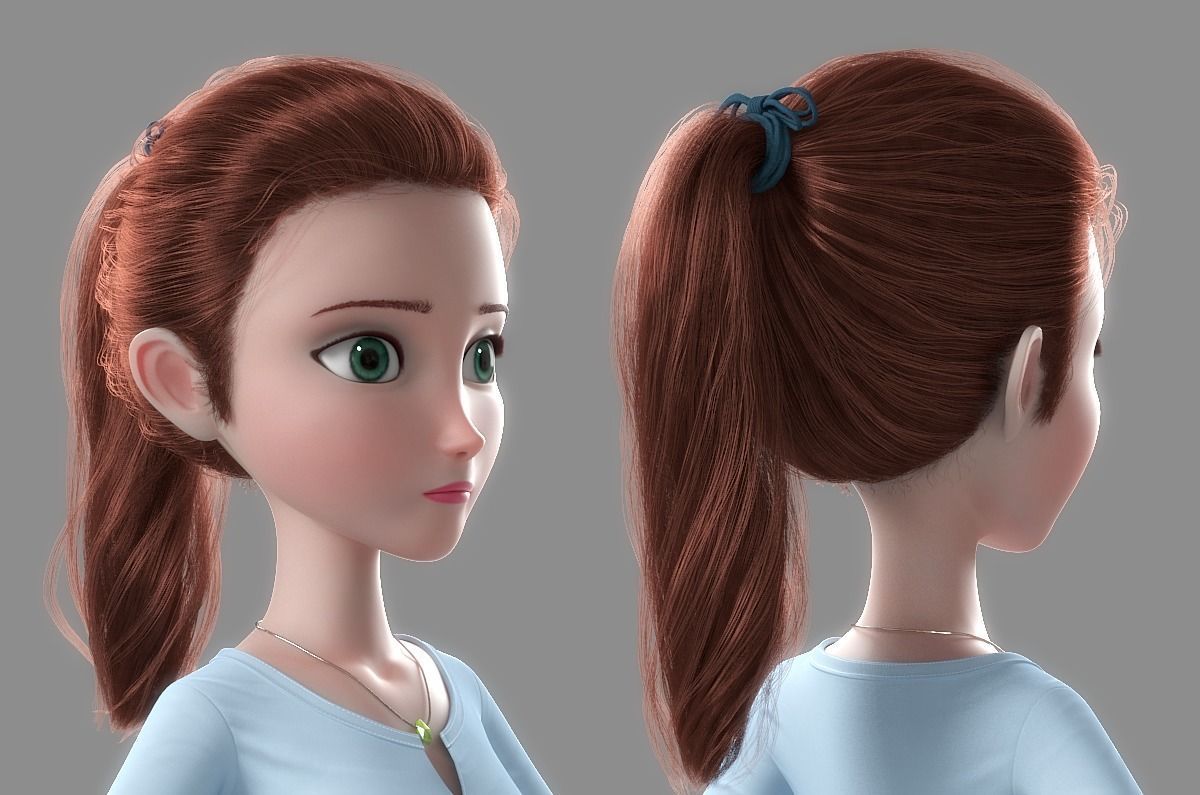 Cartoon Family Rigged V1 3D model_7