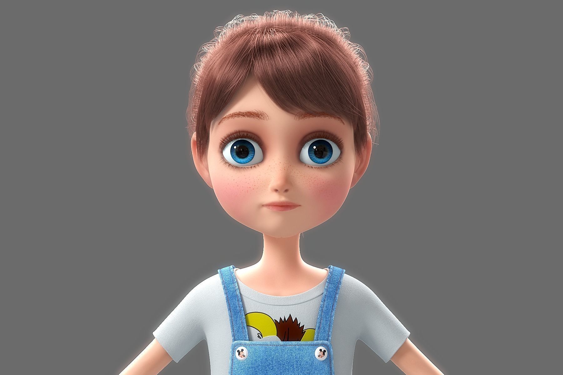 Cartoon Family Rigged V1 3D model_48