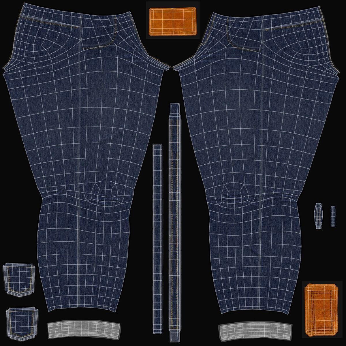 Cartoon Family Rigged V1 3D model_16