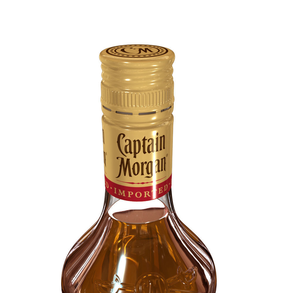 Captain Morgan Bottle Set 3D model_15
