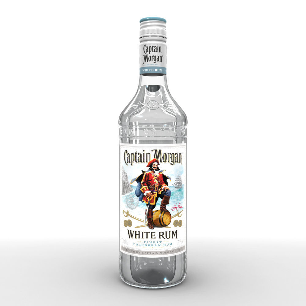 Captain Morgan Bottle Set 3D model_18