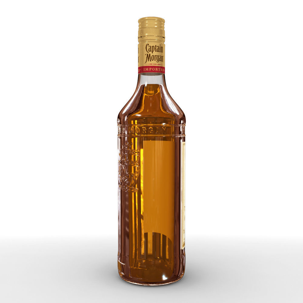 Captain Morgan Bottle Set 3D model_12