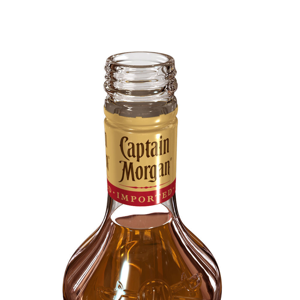 Captain Morgan Bottle Set 3D model_16