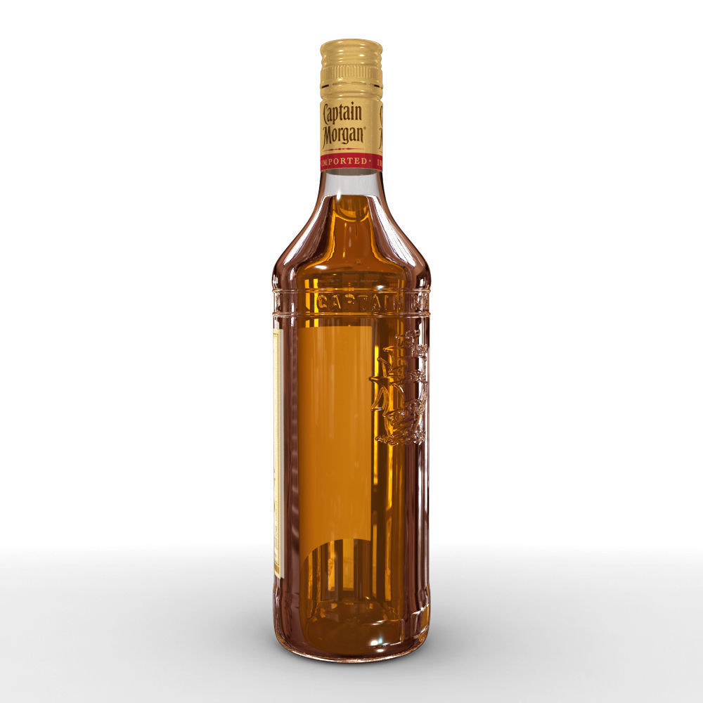 Captain Morgan Bottle Set 3D model_13