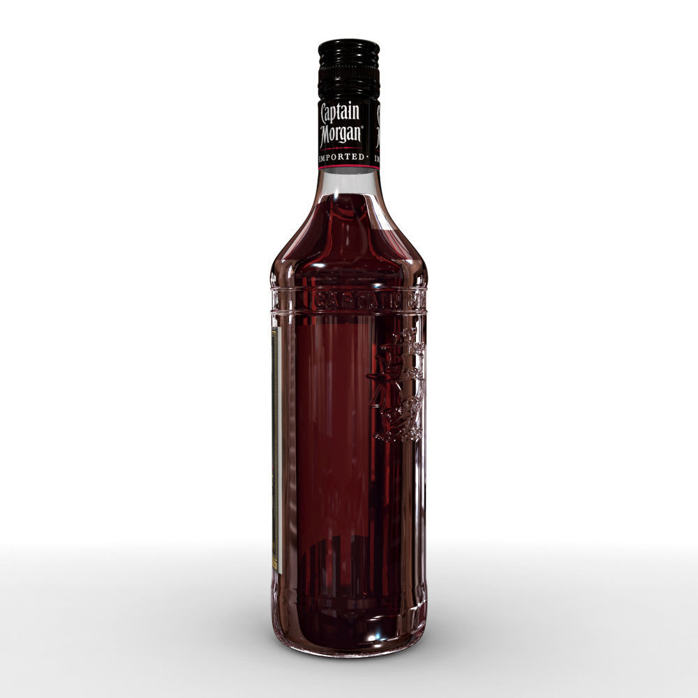 Captain Morgan Bottle Set 3D model_5