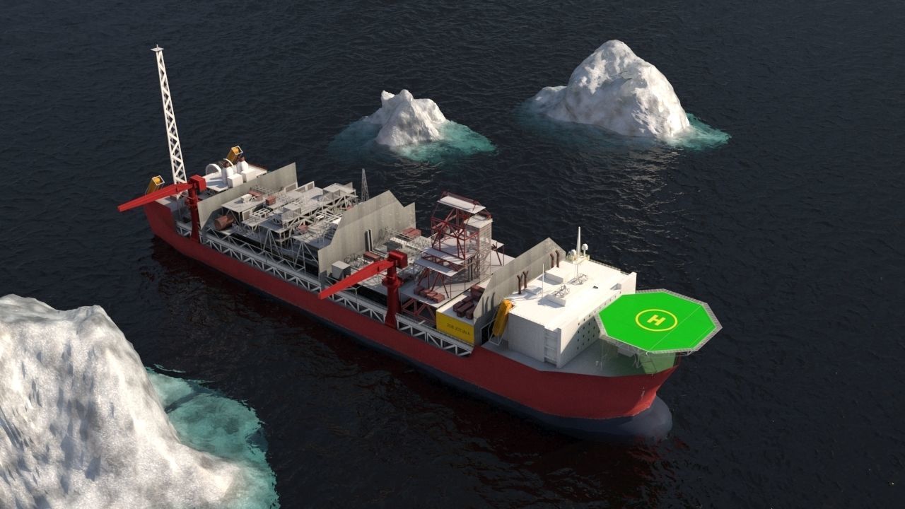 FPSO offshore platform  pack Low-poly 3D model_17