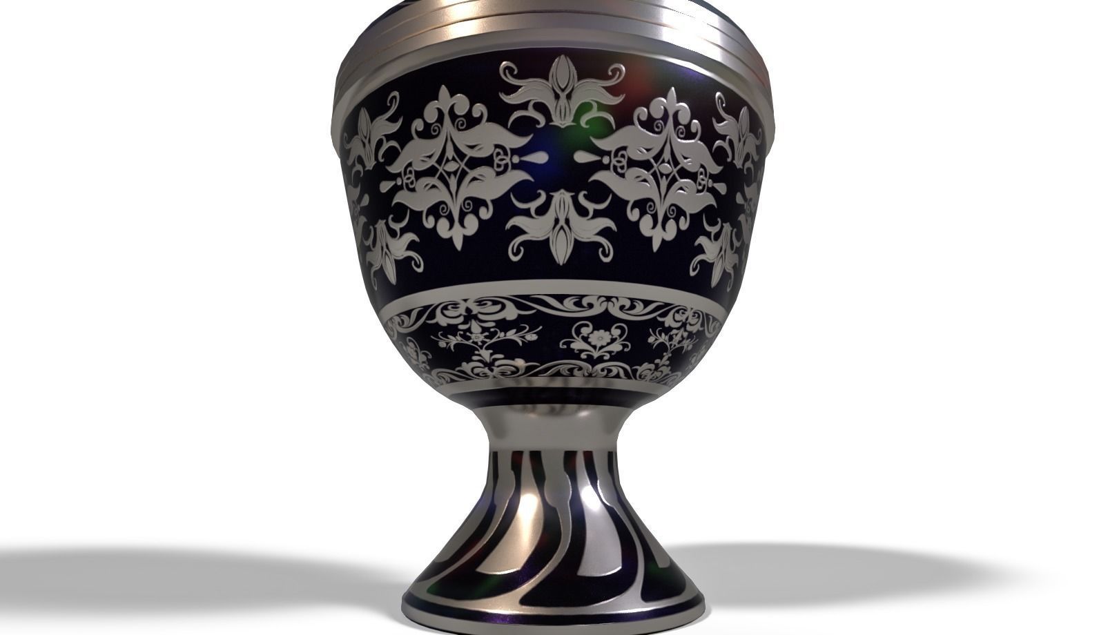 Decorative Urn v01 Shelf Decoration 3D model_1