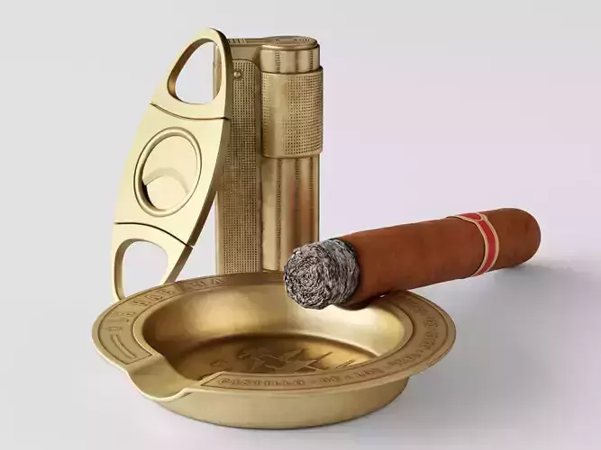 Cigar Starter Kit Brass 3D model