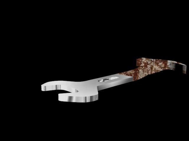Abstract Hammer Wrench   Free 3D model_2