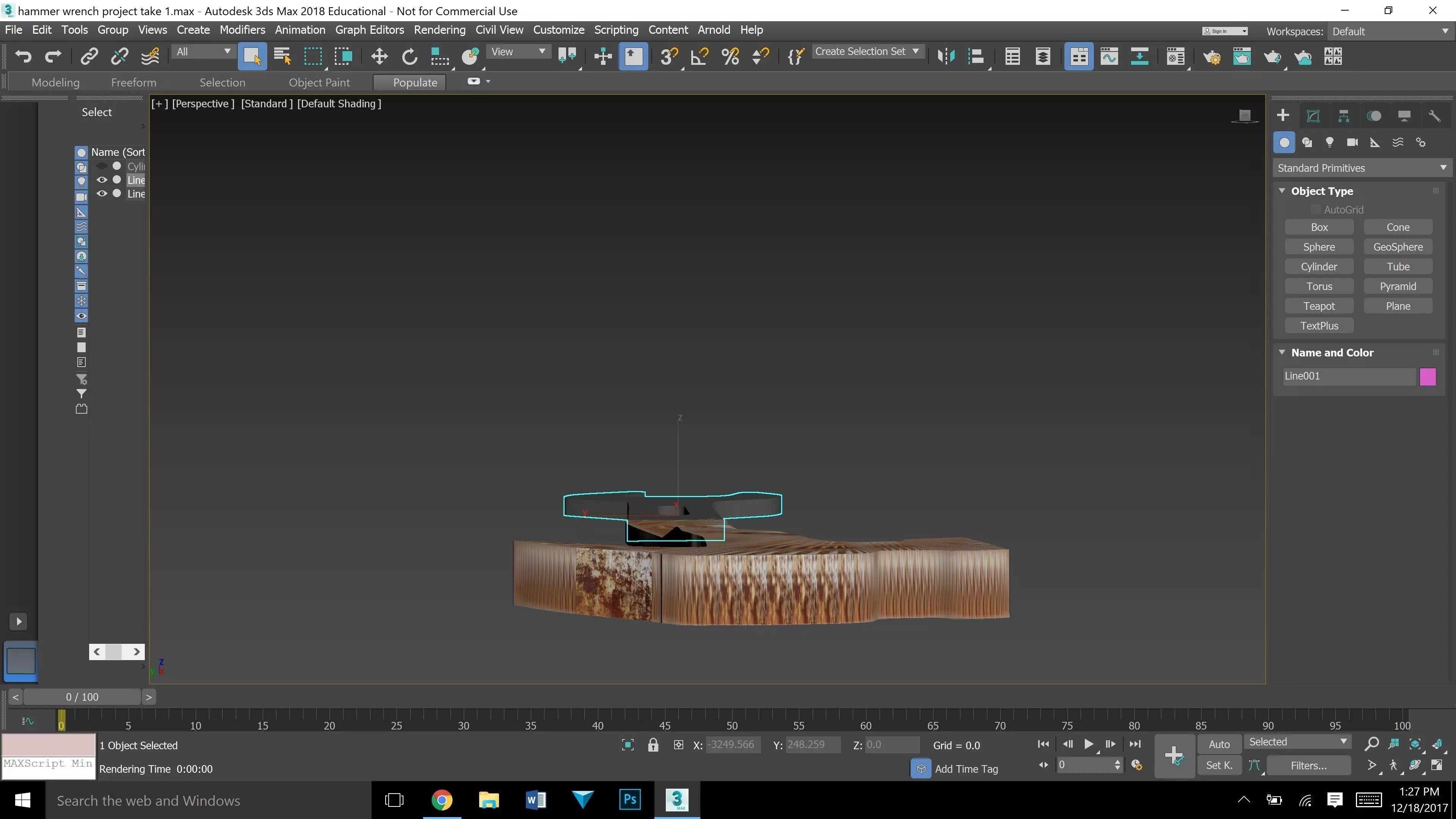 Abstract Hammer Wrench   Free 3D model_0