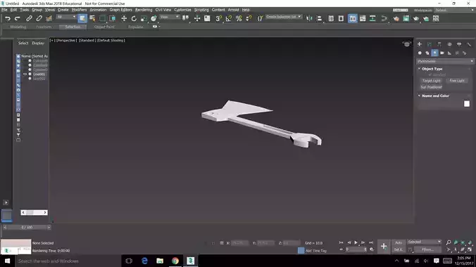 hench computer screen showing 3D model