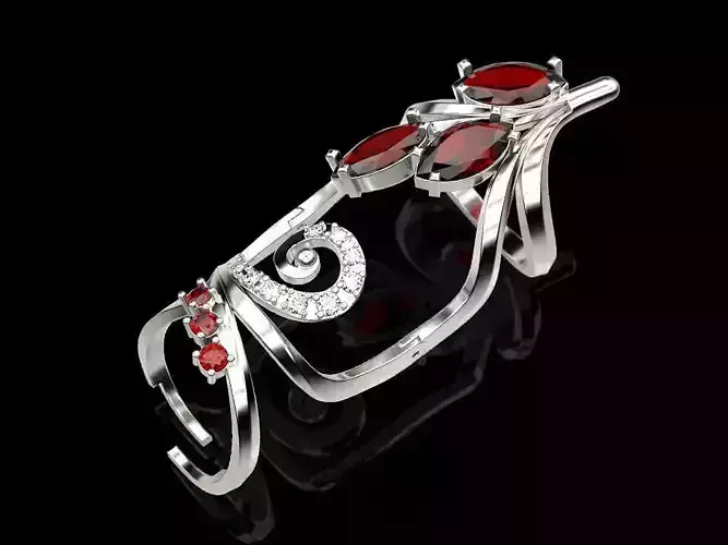 Ring for two phalanges