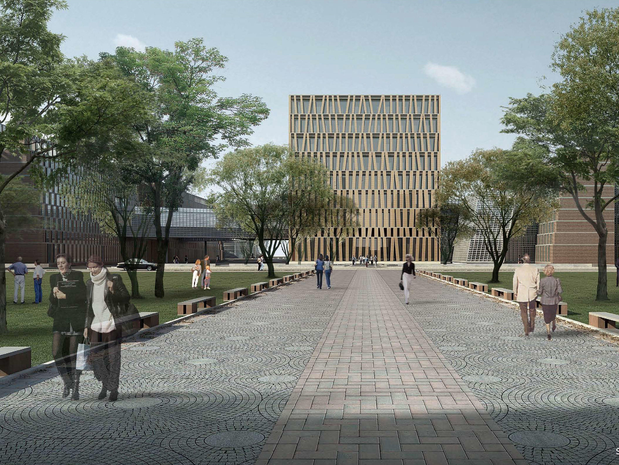 architectural city planning  3D model_4