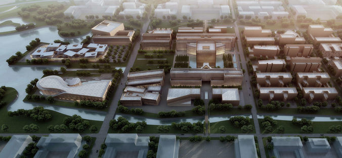 architectural city planning  3D model
