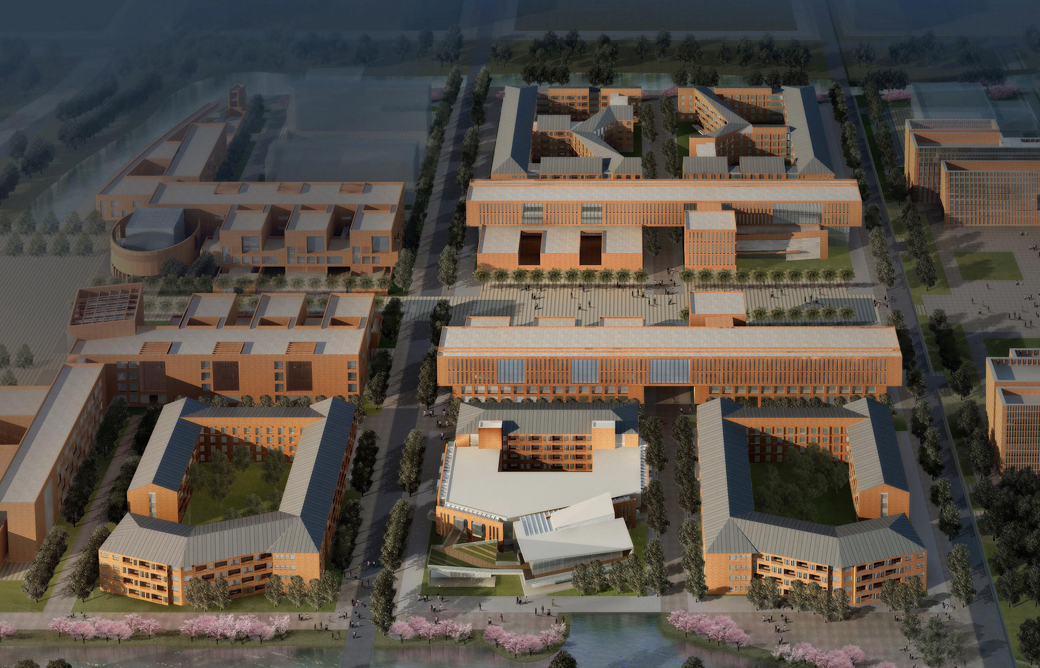 architectural city planning  3D model_2