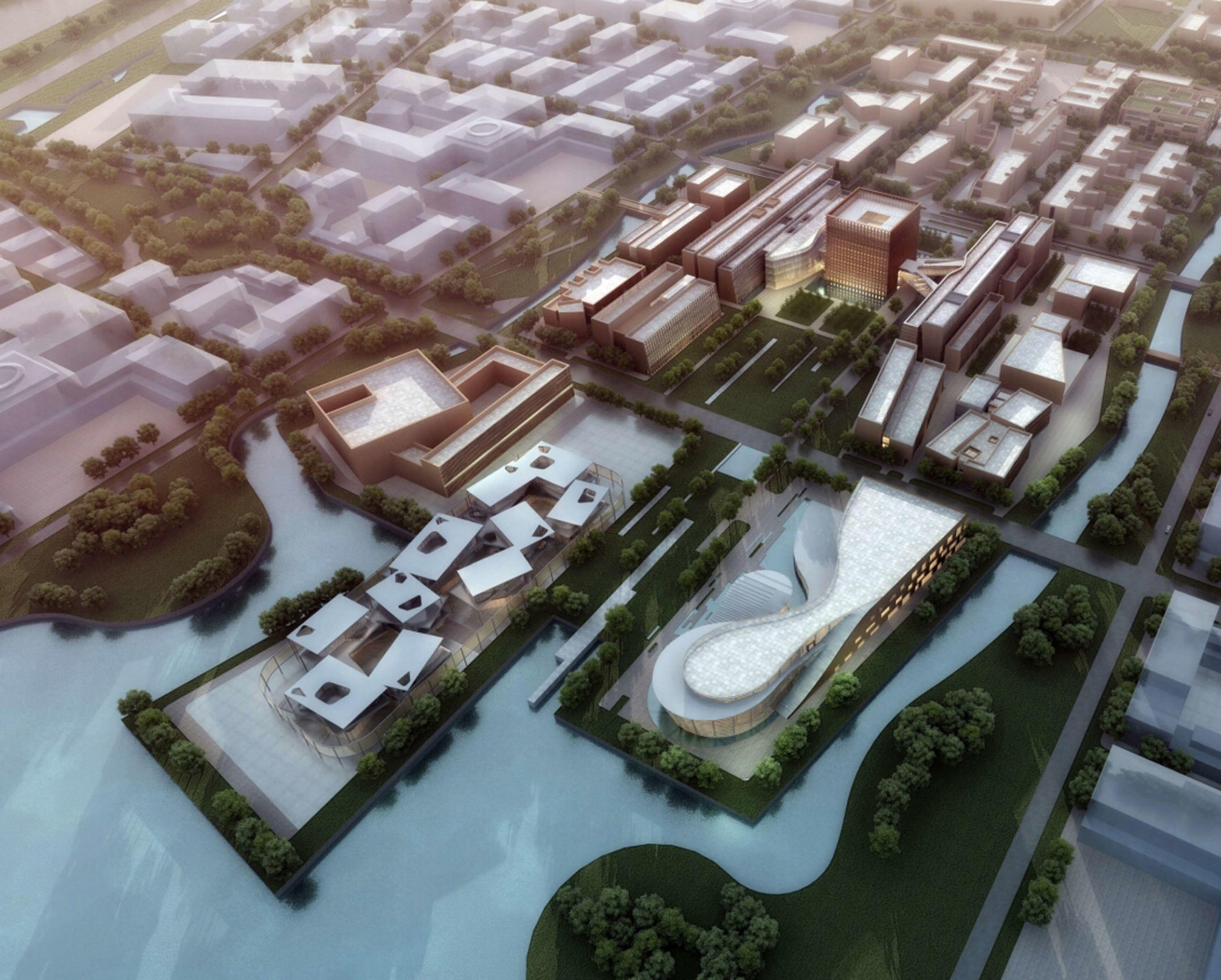 architectural city planning  3D model_1