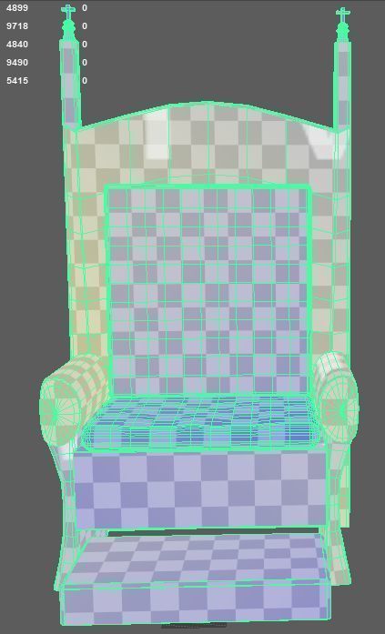 Old Iron Throne 3D model_3